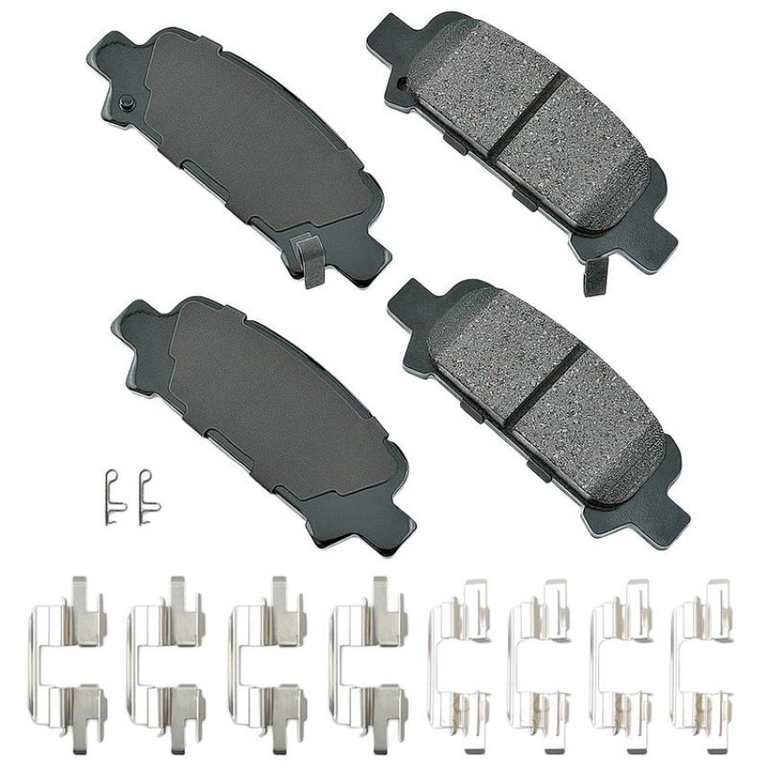 Akebono ACT770A Akebono ProACT Ultra Premium Ceramic Disc Brake Pad Kit