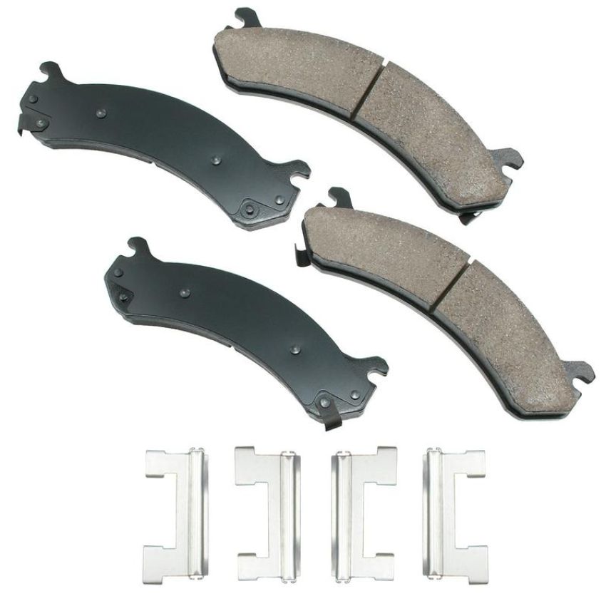 Akebono ACT784 Akebono ProACT Ultra Premium Ceramic Disc Brake Pad Kit