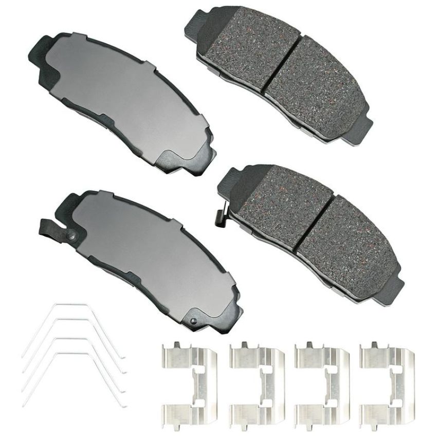 Akebono ACT787A Akebono ProACT Ultra Premium Ceramic Disc Brake Pad Kit