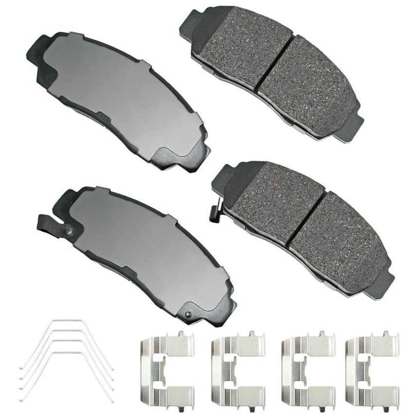 Akebono ACT787B Akebono ProACT Ultra Premium Ceramic Disc Brake Pad Kit
