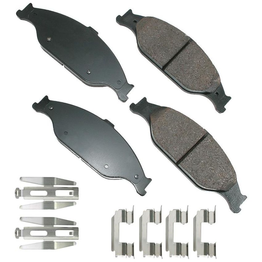 Akebono ACT804 Akebono ProACT Ultra Premium Ceramic Disc Brake Pad Kit
