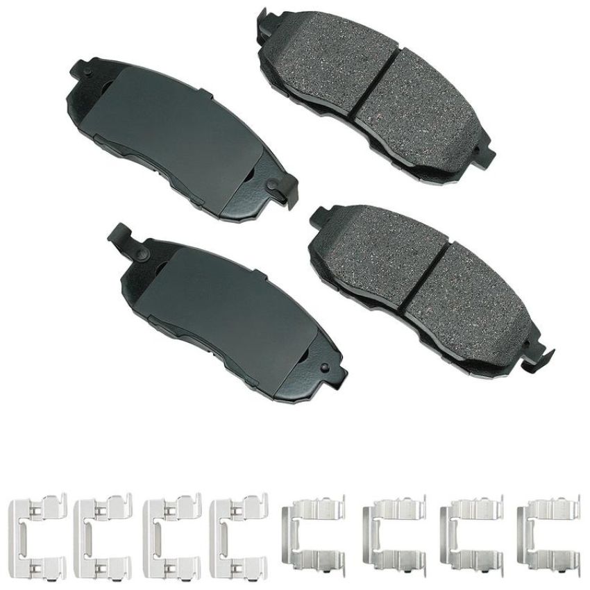 Akebono ACT815A Akebono ProACT Ultra Premium Ceramic Disc Brake Pad Kit