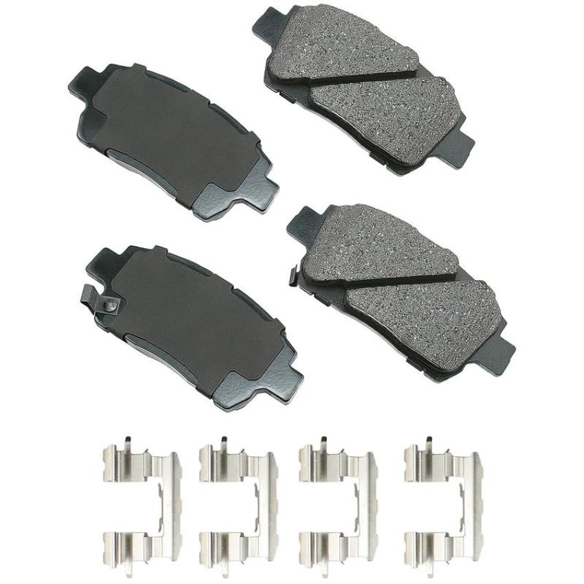 Akebono ACT822A Akebono ProACT Ultra Premium Ceramic Disc Brake Pad Kit