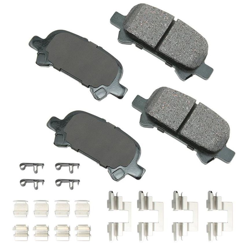 Akebono ACT828A Akebono ProACT Ultra Premium Ceramic Disc Brake Pad Kit