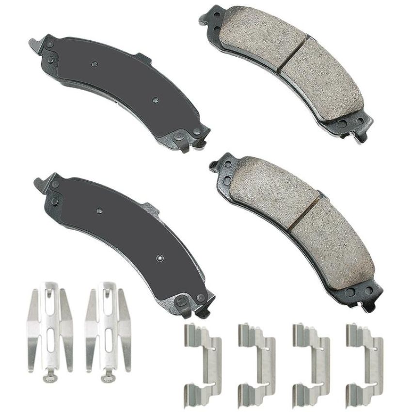 Akebono ACT834A Akebono ProACT Ultra Premium Ceramic Disc Brake Pad Kit