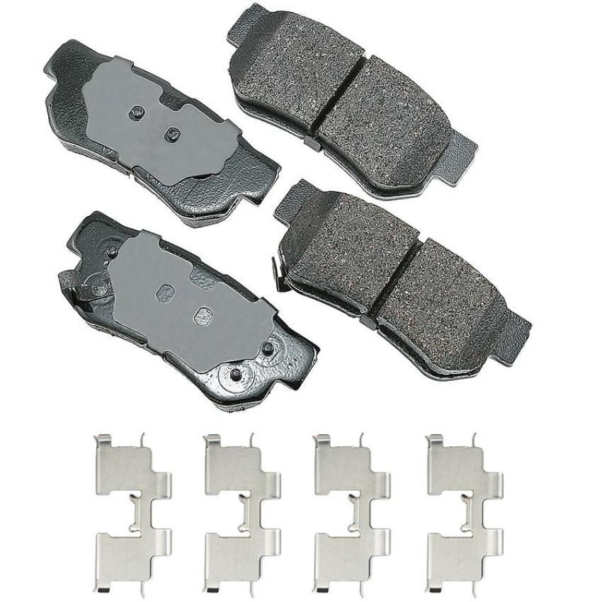 Akebono ACT863A Akebono ProACT Ultra Premium Ceramic Disc Brake Pad Kit
