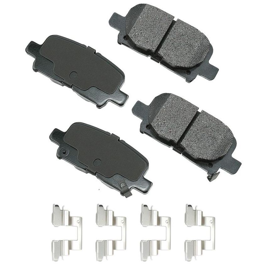 Akebono ACT865A Akebono ProACT Ultra Premium Ceramic Disc Brake Pad Kit