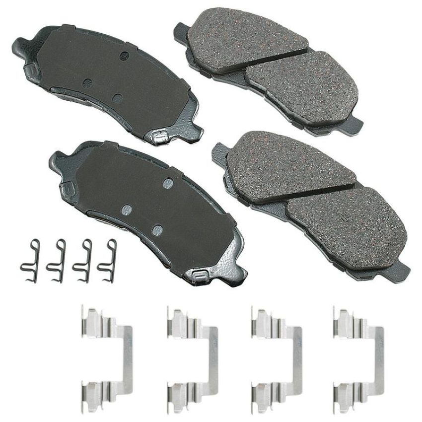 Akebono ACT866A Akebono ProACT Ultra Premium Ceramic Disc Brake Pad Kit