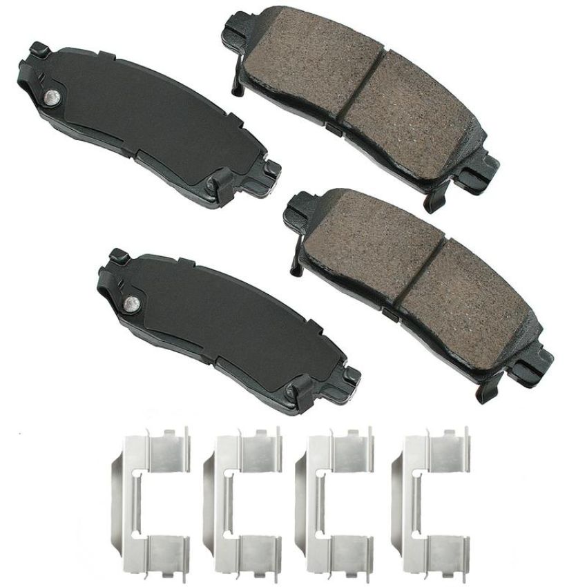 Akebono ACT883 Akebono ProACT Ultra Premium Ceramic Disc Brake Pad Kit