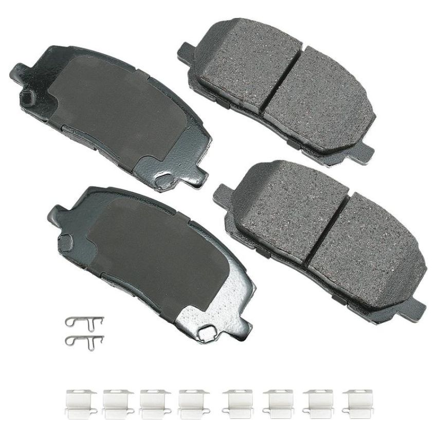 Akebono ACT884A Akebono ProACT Ultra Premium Ceramic Disc Brake Pad Kit