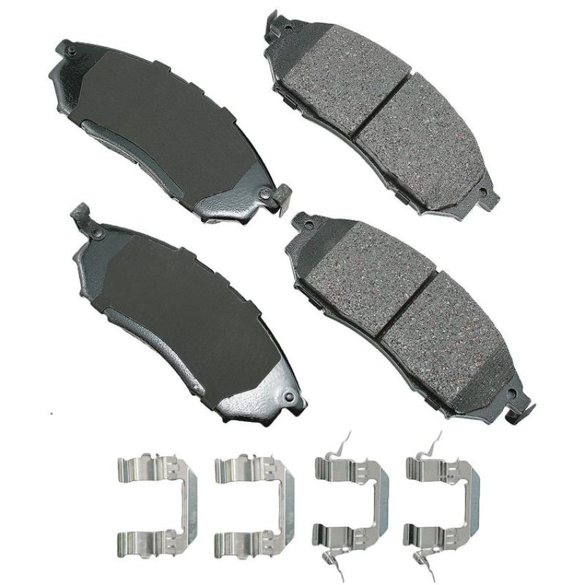Akebono ACT888A Akebono ProACT Ultra Premium Ceramic Disc Brake Pad Kit