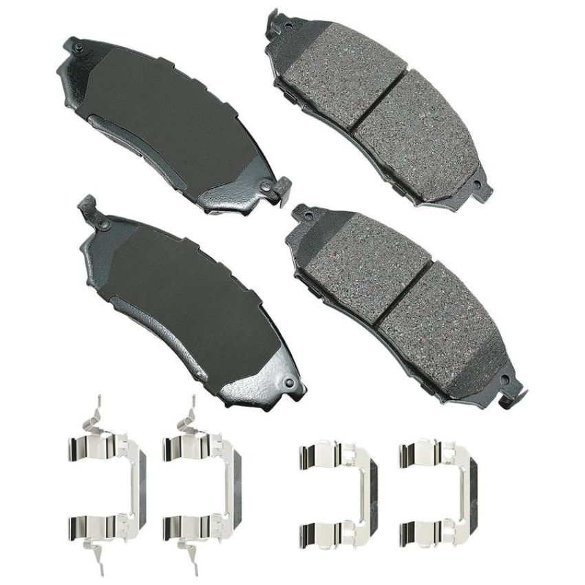 Akebono ACT888B Akebono ProACT Ultra Premium Ceramic Disc Brake Pad Kit