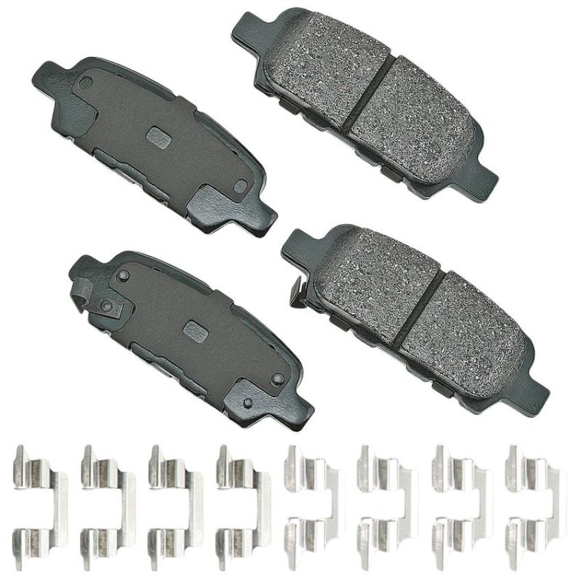 Akebono ACT905A Akebono ProACT Ultra Premium Ceramic Disc Brake Pad Kit