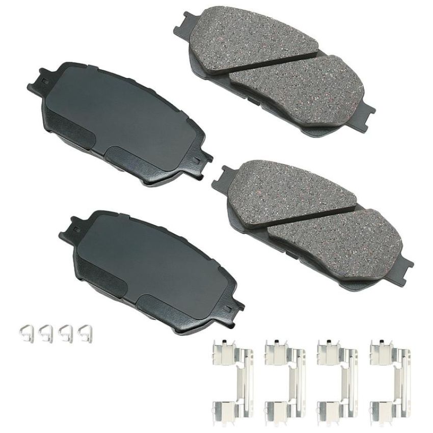 Akebono ACT908B Akebono ProACT Ultra Premium Ceramic Disc Brake Pad Kit
