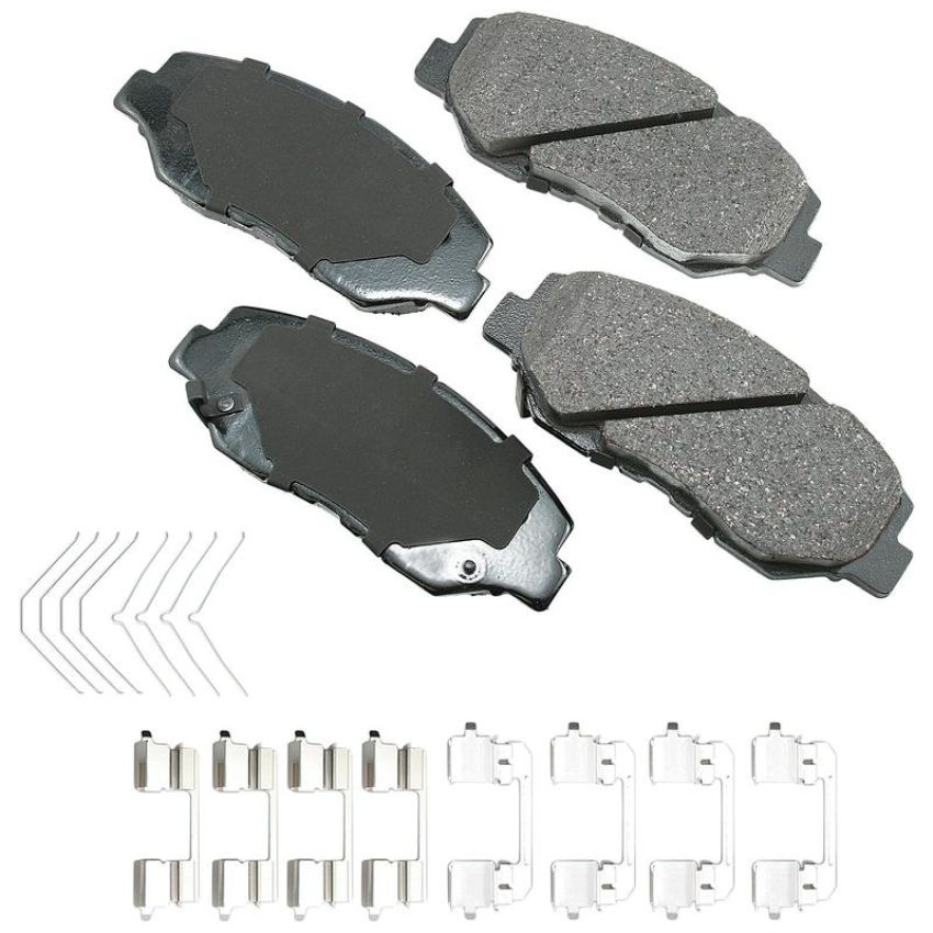 Akebono ACT914A Akebono ProACT Ultra Premium Ceramic Disc Brake Pad Kit