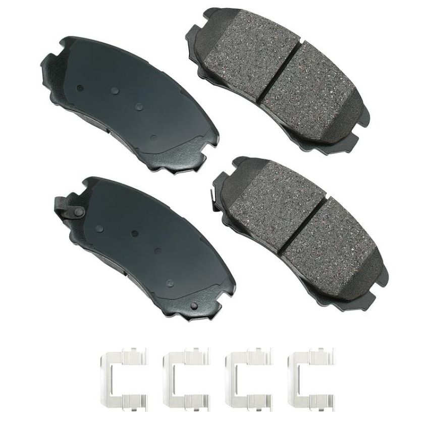 Akebono ACT924A Akebono ProACT Ultra Premium Ceramic Disc Brake Pad Kit