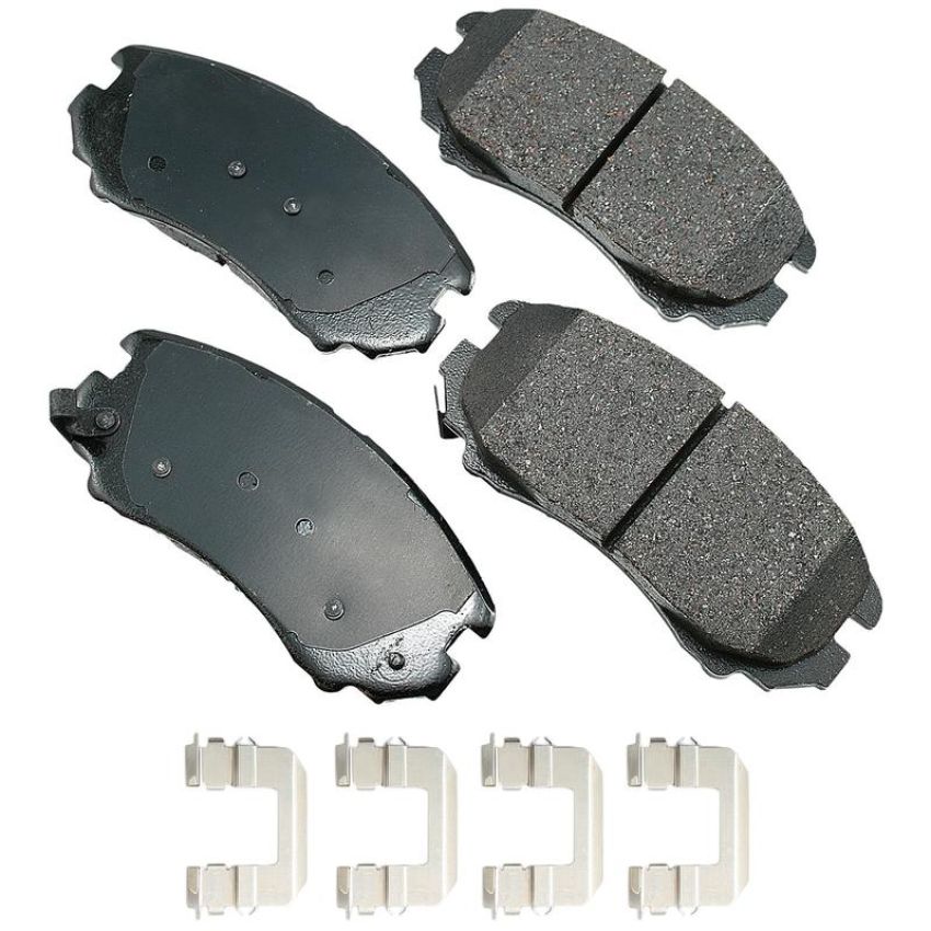 Akebono ACT924B Akebono ProACT Ultra Premium Ceramic Disc Brake Pad Kit