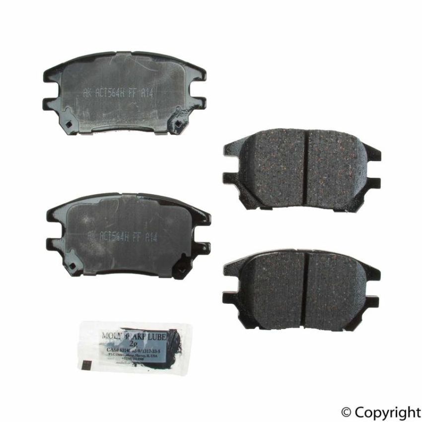 Akebono ACT930 Akebono ProACT Ultra Premium Ceramic Disc Brake Pad Kit