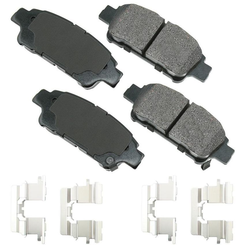 Akebono ACT995A Akebono ProACT Ultra Premium Ceramic Disc Brake Pad Kit
