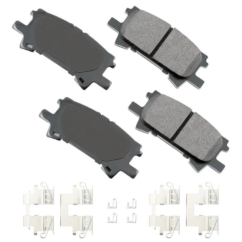 Akebono ACT996A Akebono ProACT Ultra Premium Ceramic Disc Brake Pad Kit