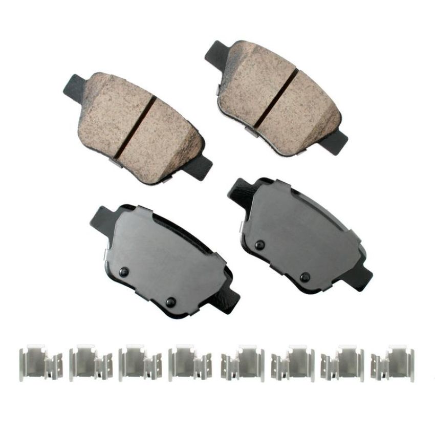 Akebono EUR1456 Akebono EURO Ultra Premium Ceramic Disc Brake Pad Kit