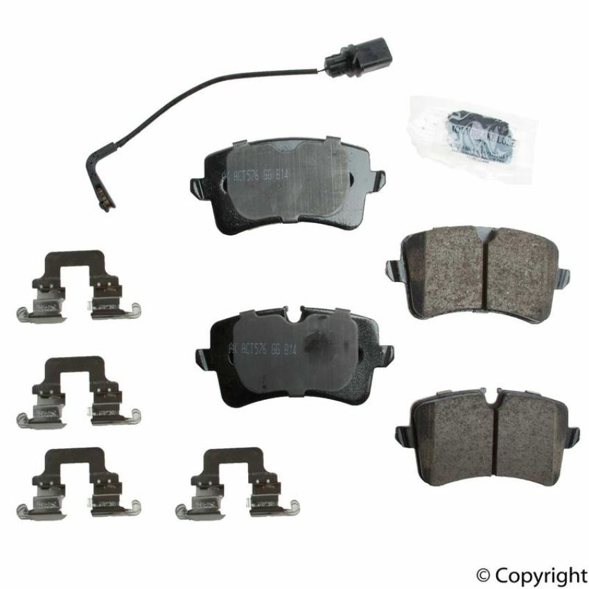 Akebono EUR1547 Akebono EURO Ultra Premium Ceramic Disc Brake Pad Kit