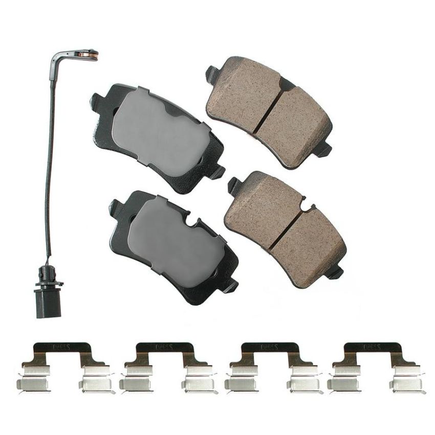 Akebono EUR1547A Akebono EURO Ultra Premium Ceramic Disc Brake Pad Kit
