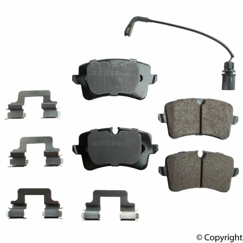 Akebono EUR1547A Akebono EURO Ultra Premium Ceramic Disc Brake Pad Kit
