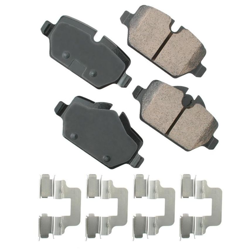 Akebono EUR1554 Akebono EURO Ultra Premium Ceramic Disc Brake Pad Kit