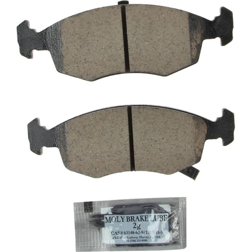 Akebono EUR1568 Akebono EURO Ultra Premium Ceramic Disc Brake Pad Kit