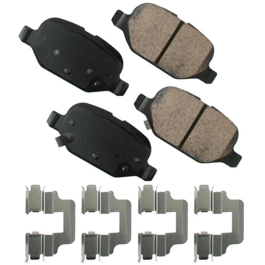Akebono EUR1569 Akebono EURO Ultra Premium Ceramic Disc Brake Pad Kit