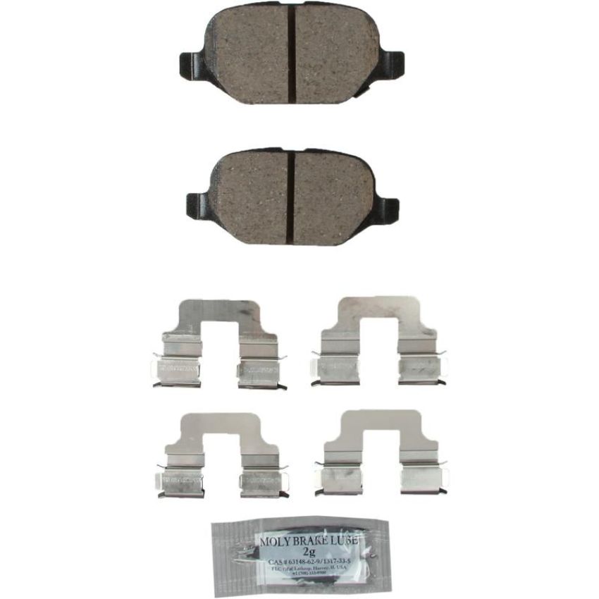 Akebono EUR1569 Akebono EURO Ultra Premium Ceramic Disc Brake Pad Kit