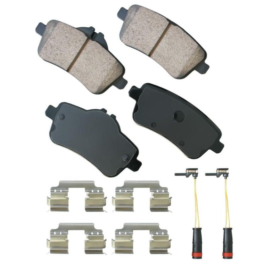 Akebono EUR1630A Akebono EURO Ultra Premium Ceramic Disc Brake Pad Kit