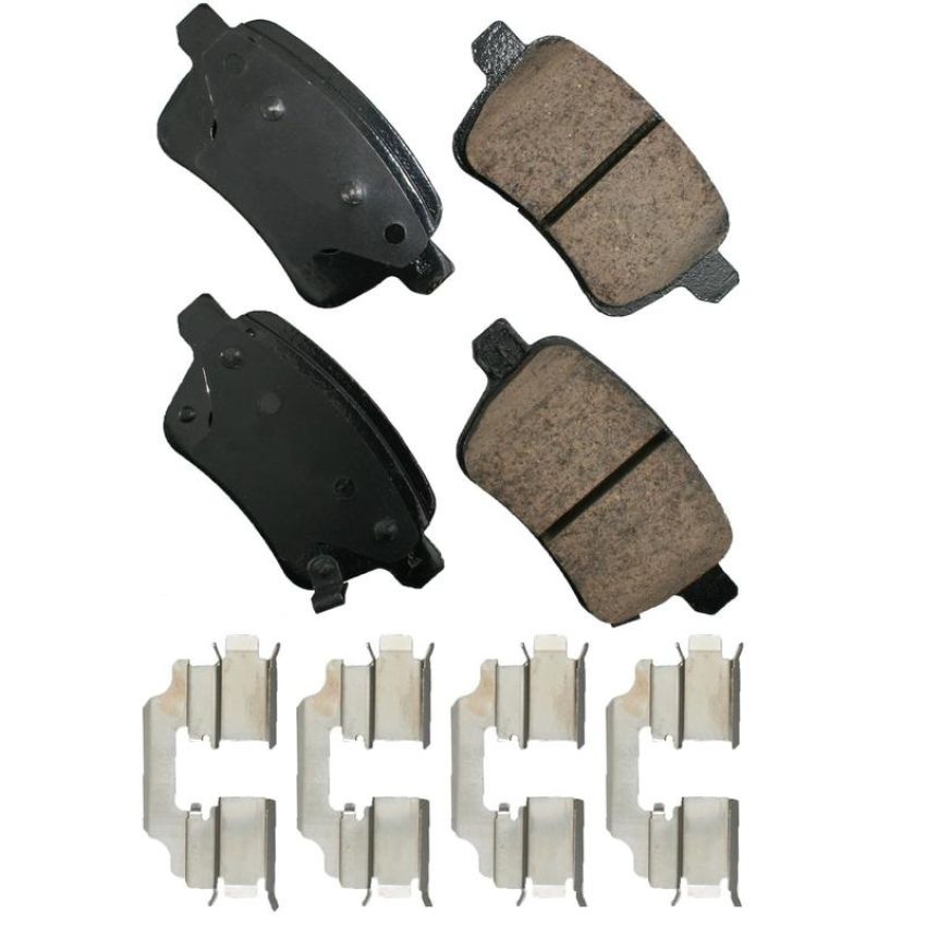 Akebono EUR1722 Akebono EURO Ultra Premium Ceramic Disc Brake Pad Kit
