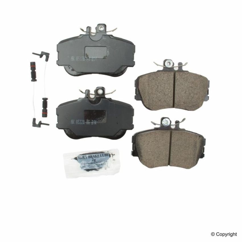 Akebono EUR645 Akebono EURO Ultra Premium Ceramic Disc Brake Pad Kit