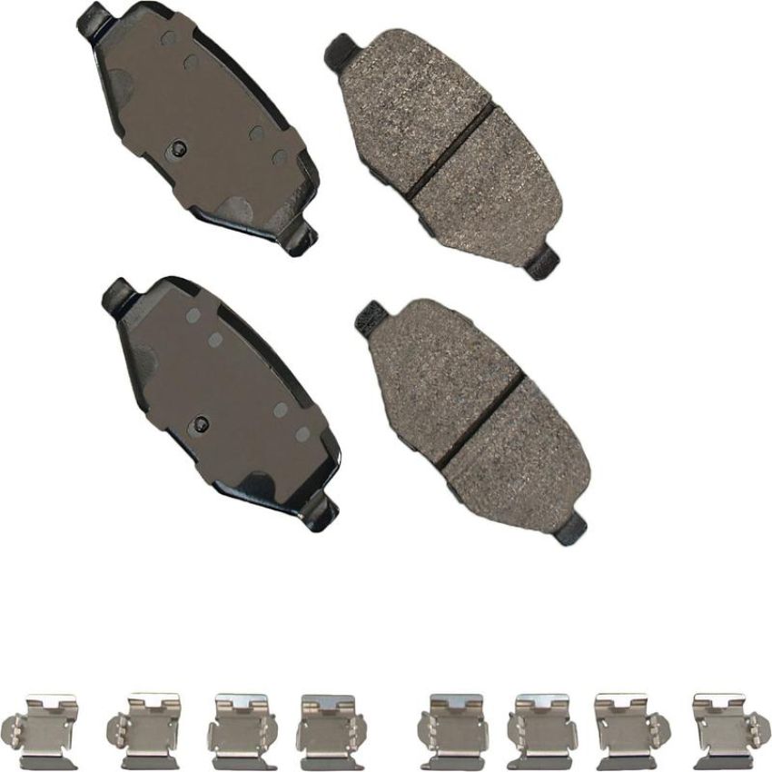 Akebono SDF1377B Akebono Severe Duty Ultra Premium Ceramic Disc Brake Pad Kit