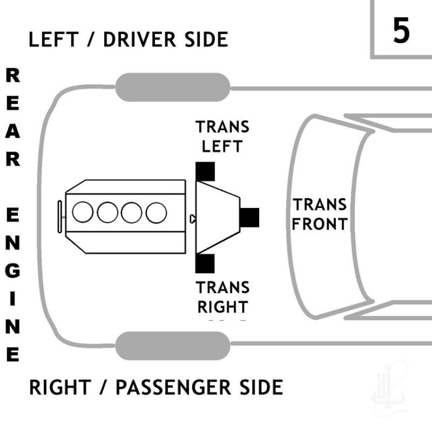 ANCHOR MOUNTS 2293 TRANSMISSION MNT FRONT