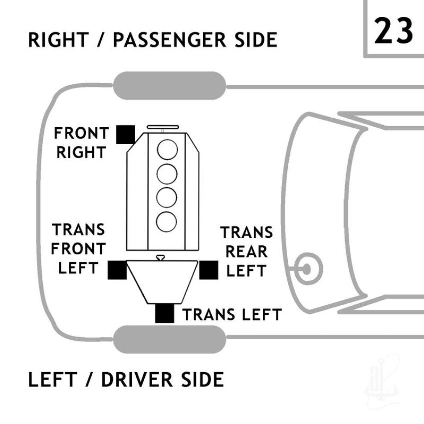 ANCHOR MOUNTS 2554 ENGINE MNT FRONT RIGHT
