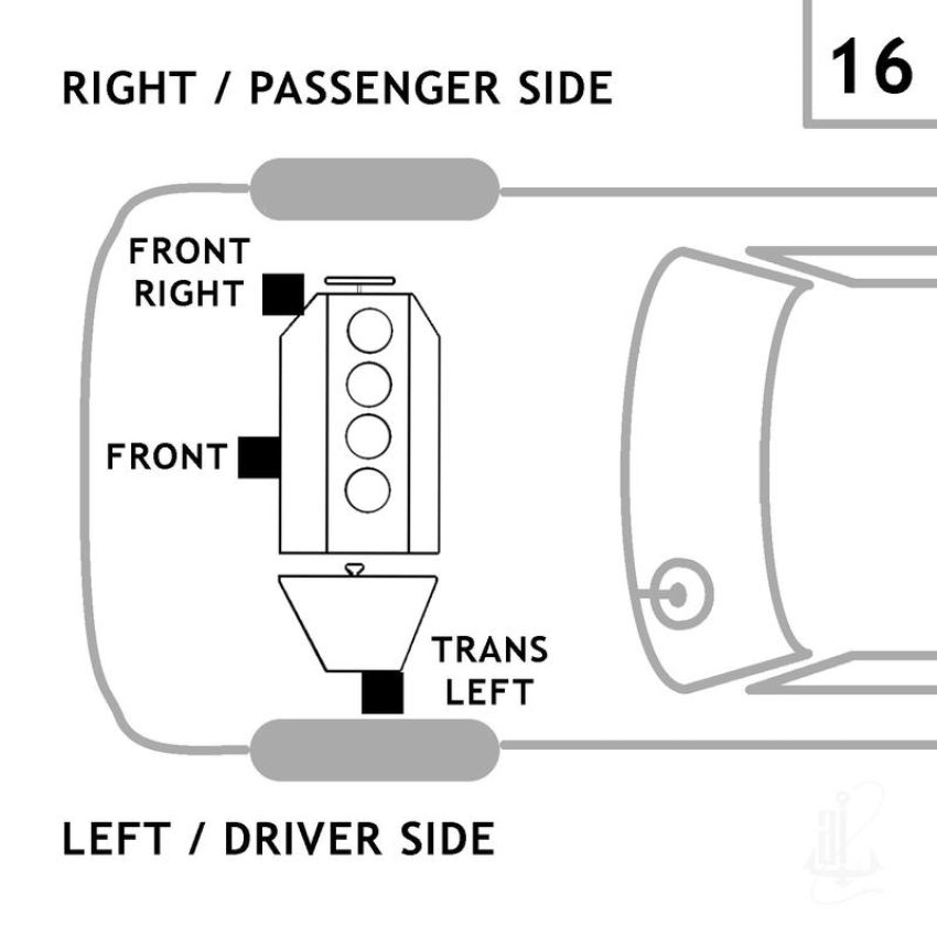 ANCHOR MOUNTS 2617 TRANSMISSION MNT LEFT