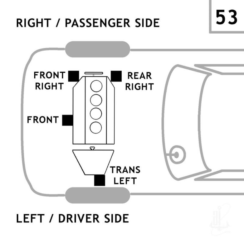 ANCHOR MOUNTS 2697 ENGINE MNT FRONT RIGHT