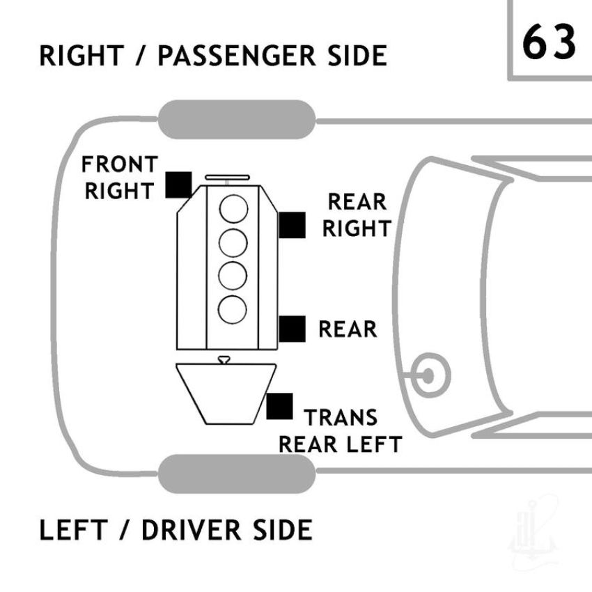 ANCHOR MOUNTS 2827 ENGINE MNT FRONT RIGHT