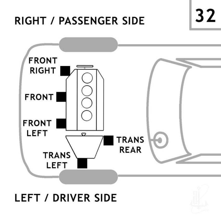 ANCHOR MOUNTS 2838 ENGINE MNT FRONT RIGHT