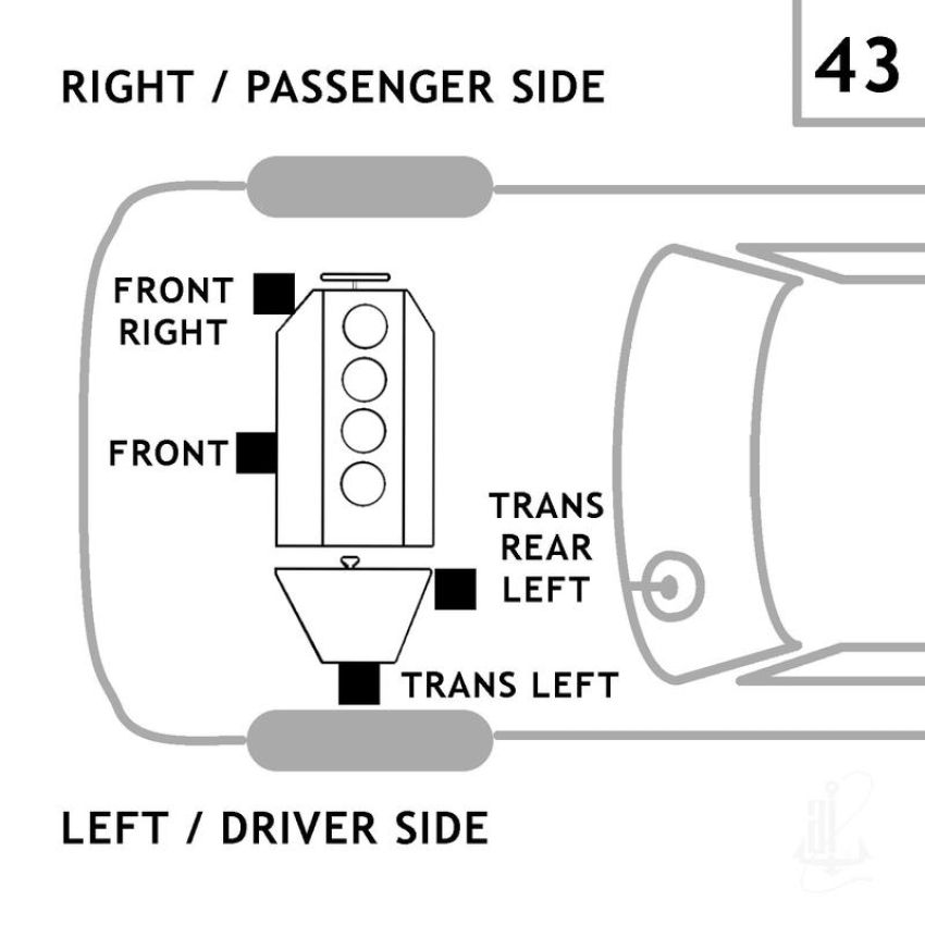 ANCHOR MOUNTS 2889 ENGINE MNT FRONT RIGHT
