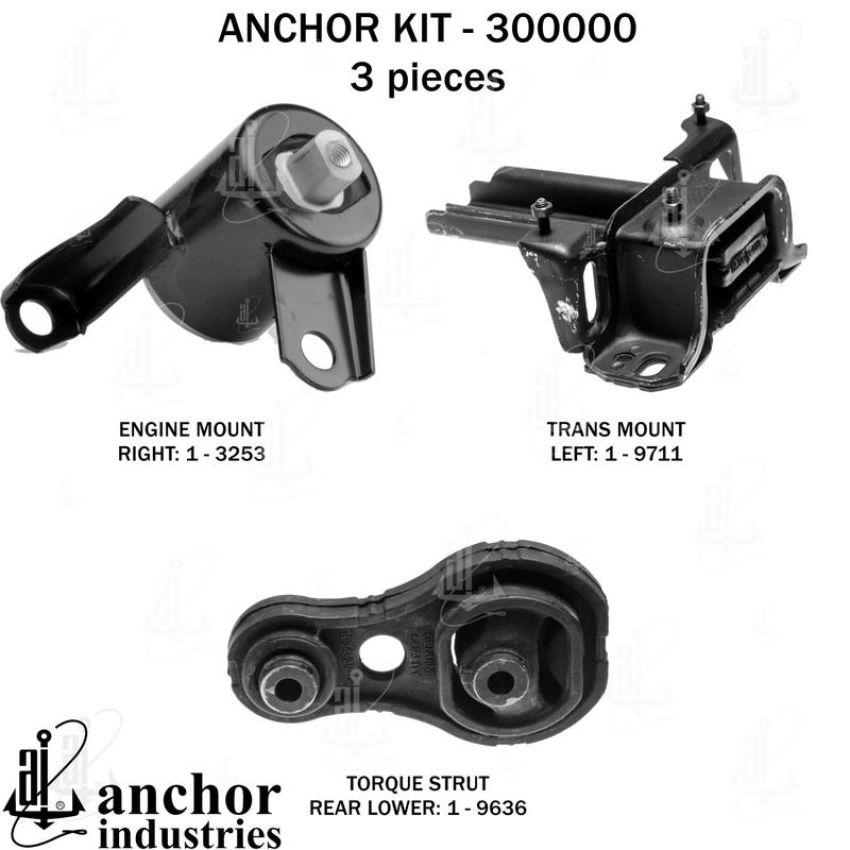 ANCHOR MOUNTS 300000 ENGINE MNT KIT