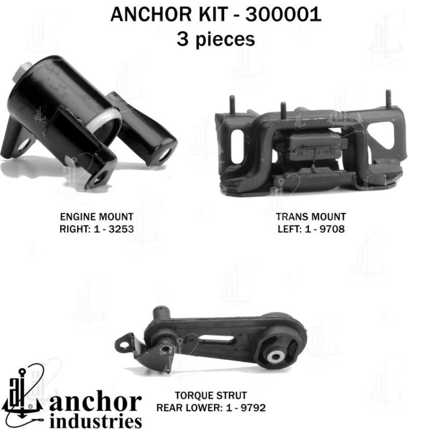 ANCHOR MOUNTS 300001 ENGINE MNT KIT