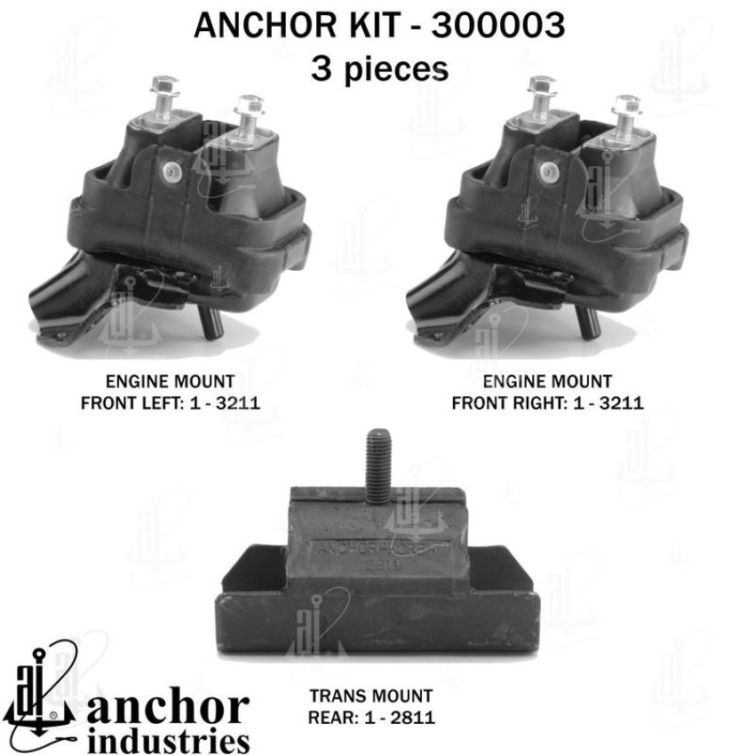 ANCHOR MOUNTS 300003 ENGINE MNT KIT
