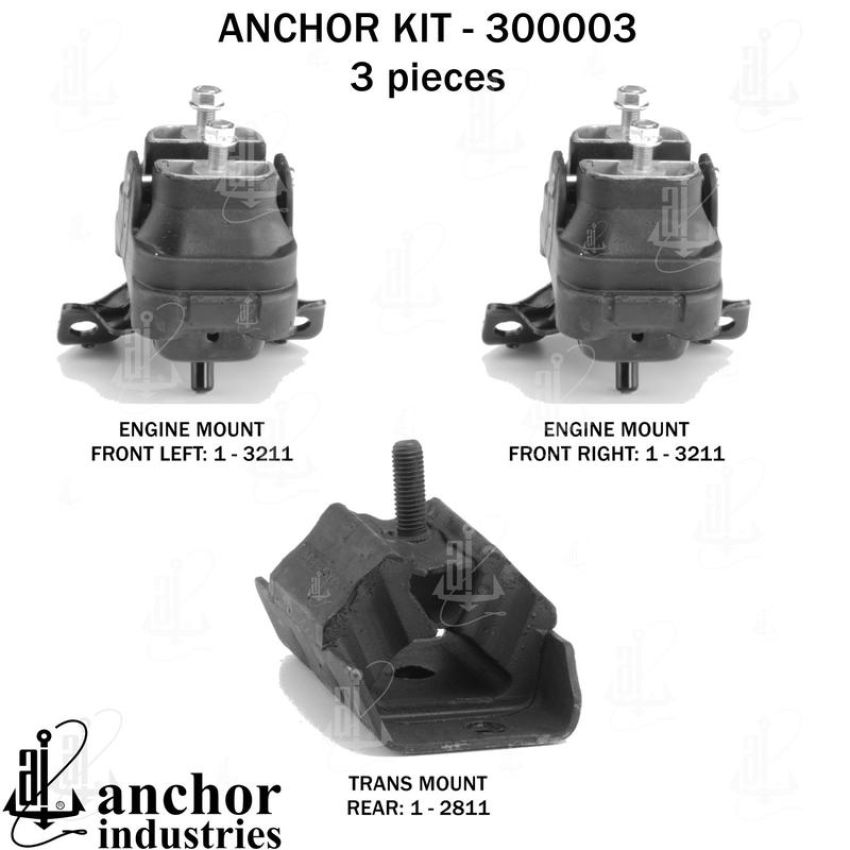 ANCHOR MOUNTS 300003 ENGINE MNT KIT