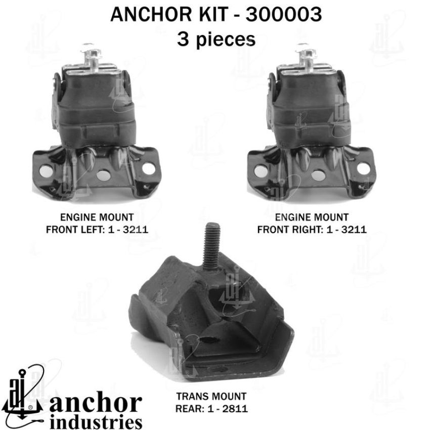 ANCHOR MOUNTS 300003 ENGINE MNT KIT