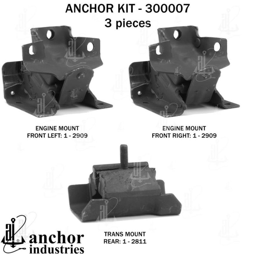 ANCHOR MOUNTS 300007 ENGINE MNT KIT