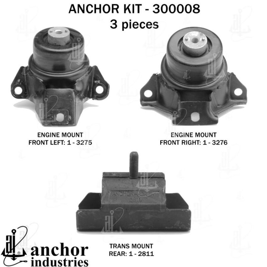 ANCHOR MOUNTS 300008 ENGINE MNT KIT